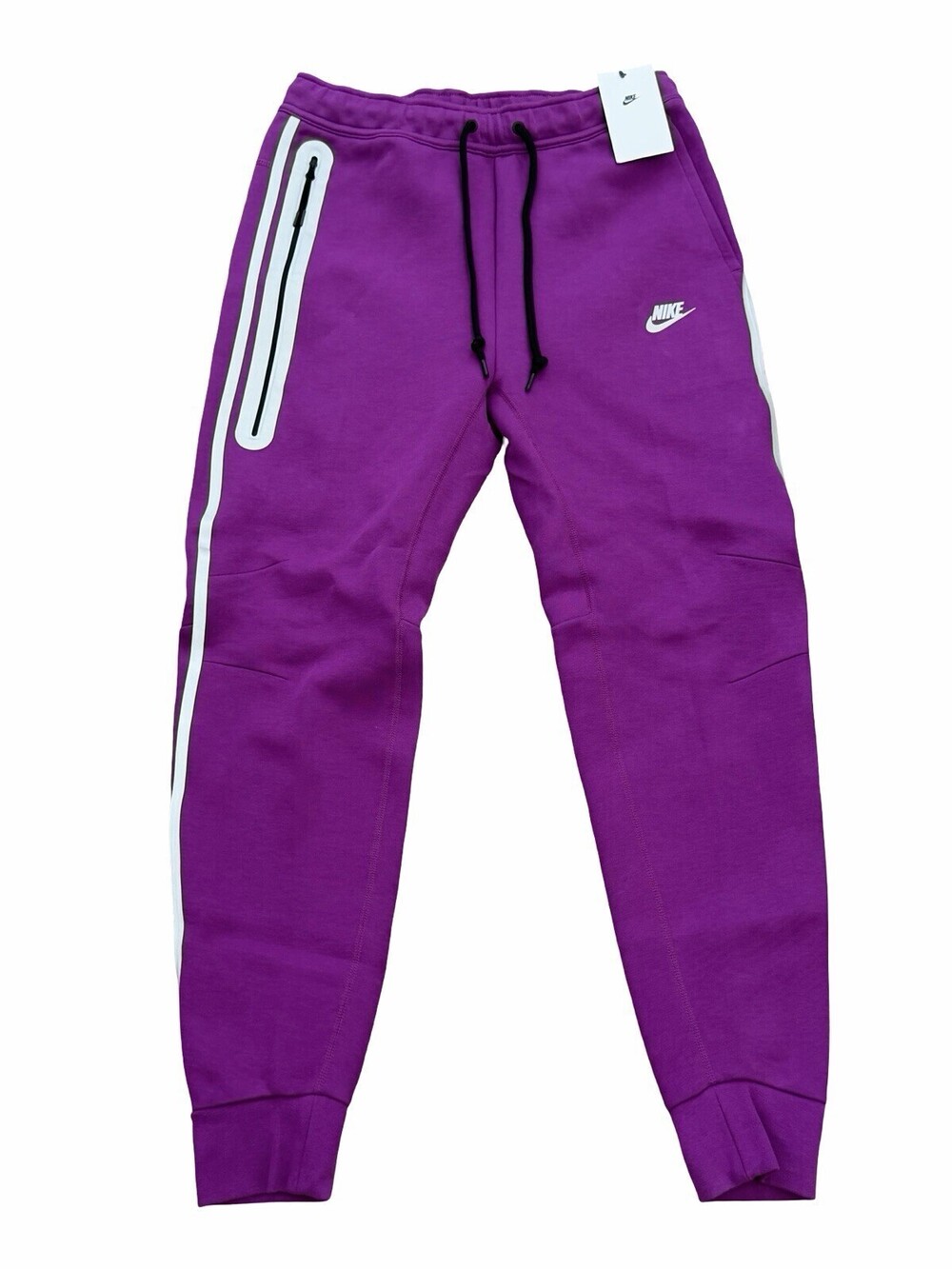 Nike Tech Fleece Reflective Joggers Bold Berry Black FZ0762-505 Size Medium